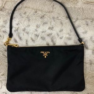 Prada small pochette, black